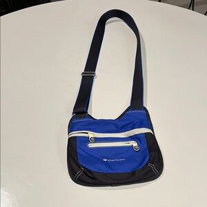 Sherpani Blue and Black crossbody canvas bag